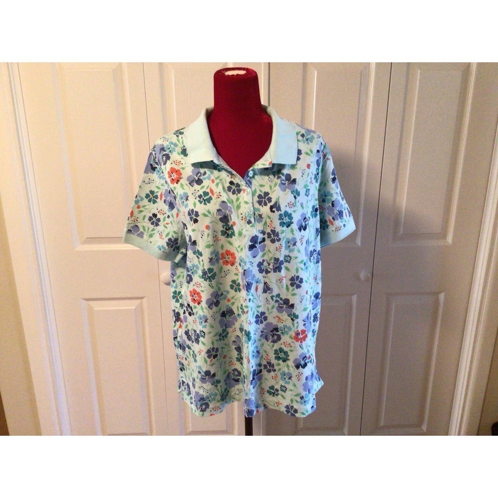 NWT Womens Croft & Barrow 1X Polo Shirt